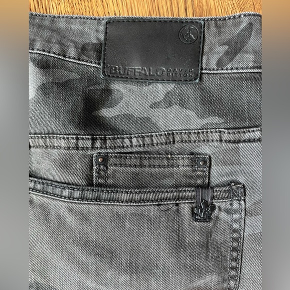 Buffalo David Bitton Black/gray Army Jeans W36-L3 - Picture 4 of 5